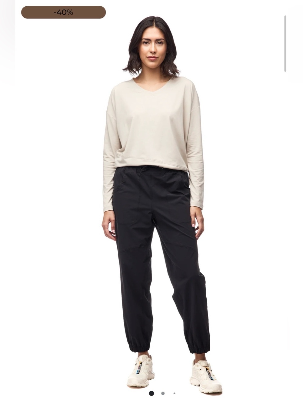 Everyday Drawstring Joggers in Black